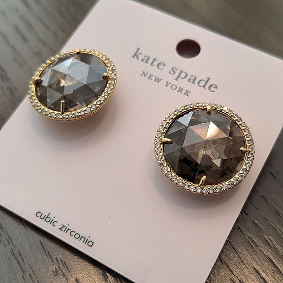 NEW Kate Spade She Has Spark Earrings in Goldquartz - Picture 4 of 6